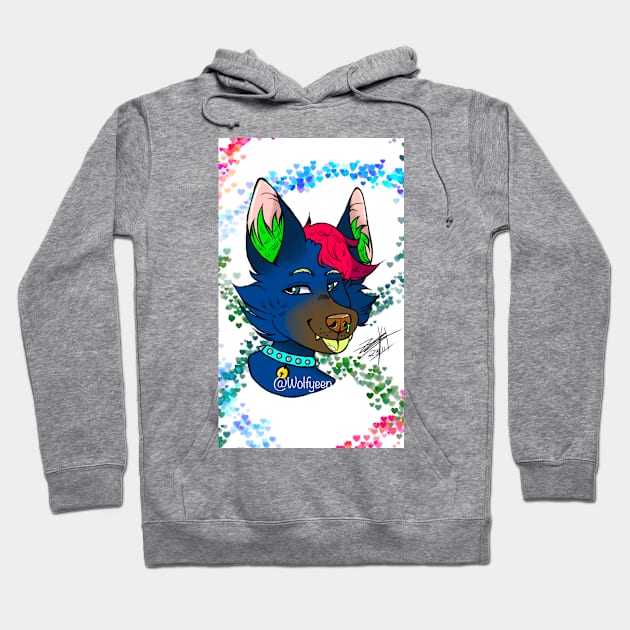 Sparkle dog 1 Hoodie by Yeenwolf 